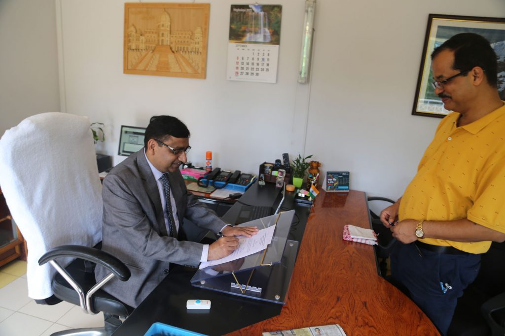 Dr. S.P. Aggarwal took charge as Director, NESAC