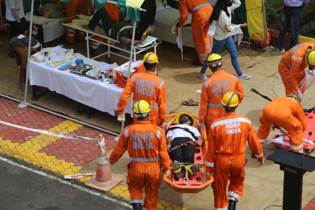 Mock Drill Exercise on Earthquake Evacuation