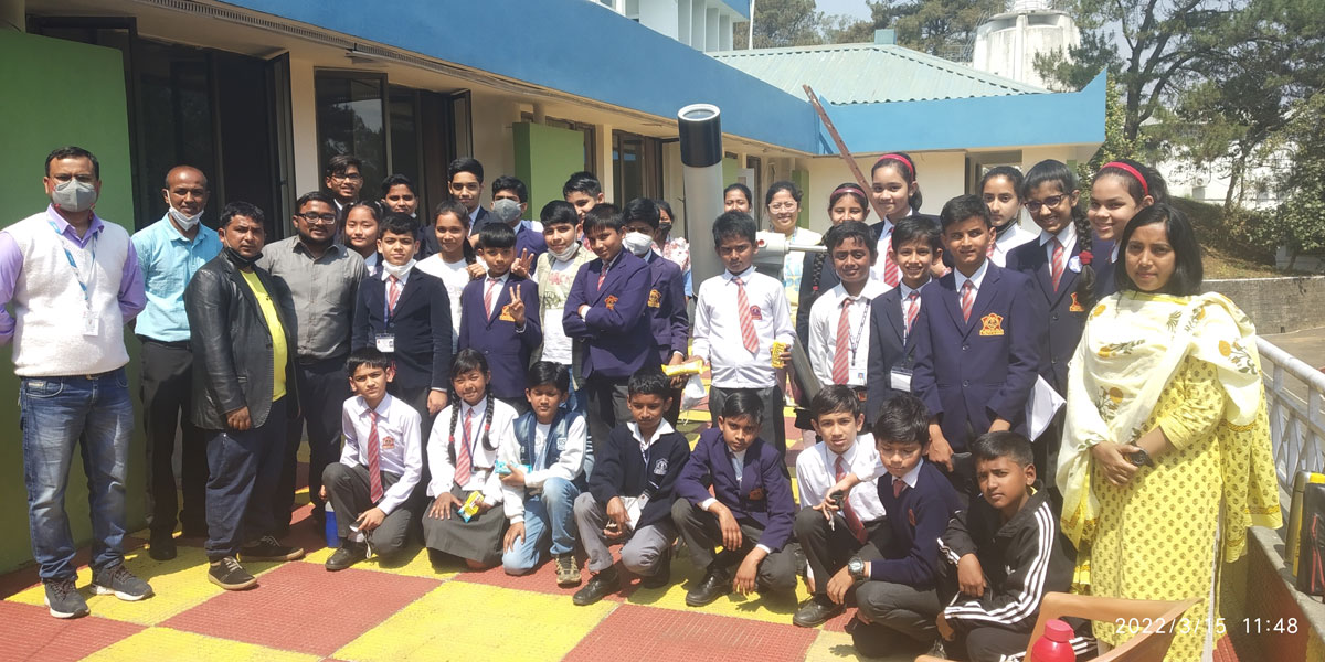 Students from Army Public School, Umroi Cantt, Meghalaya visits NESAC