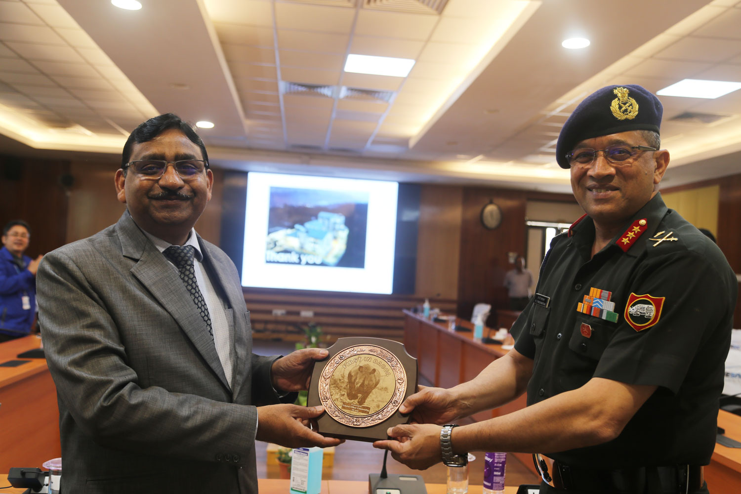 Visit of Lt General KC Panchanathan